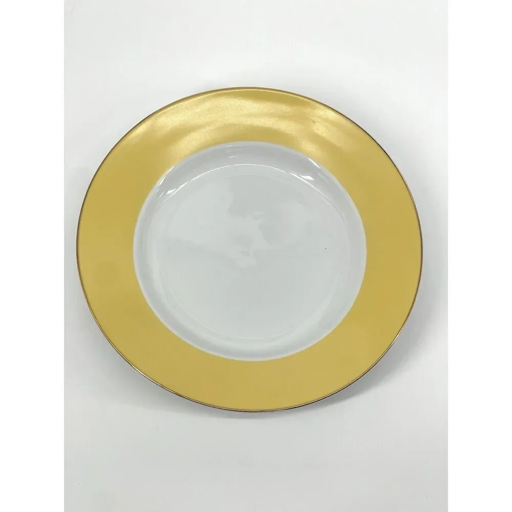 Pottery Barn GREAT WHITE Yellow 10.5” DINNER PLATE Discontinued Easter Spring